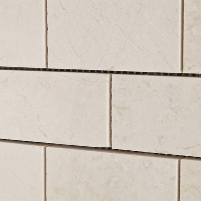 White Pearl Marble Brick Mosaic Tile 2x4, Polished