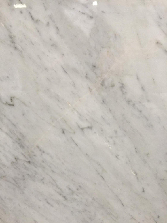 Carrara Marble Italian White Bianco Carrera 18x18 Marble Tile Polished - Tilefornia