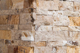 Valencia Travertine Stacked Ledger Wall Panel Tile Corner, Split-faced (5 PCS.) - Tilefornia