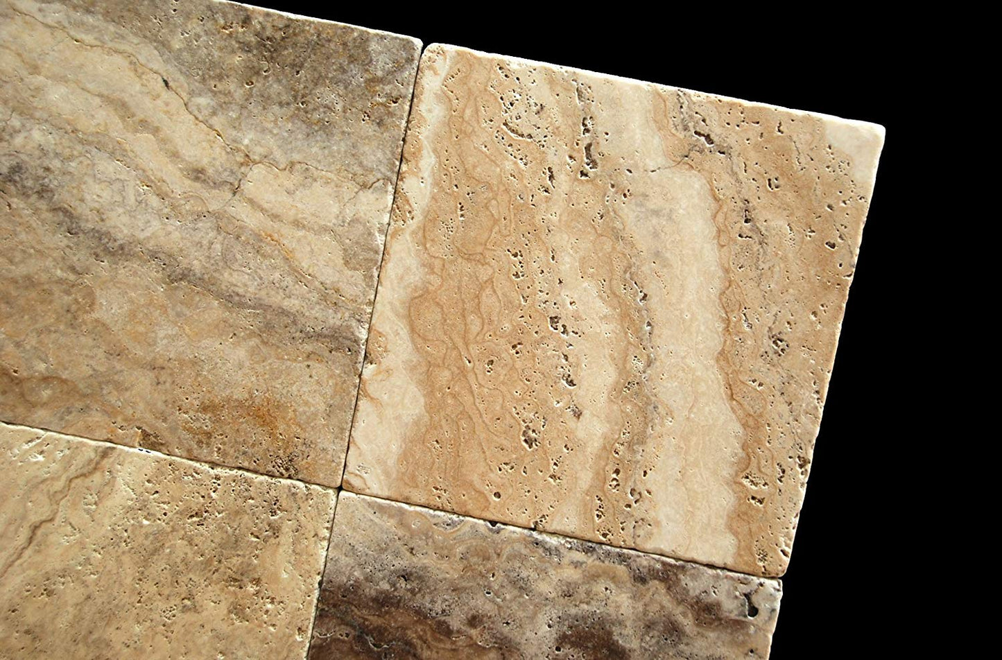 Philadelphia 12 X 12 Travertine Tumbled Tile - Lot of 50 sq. ft. - Tilefornia