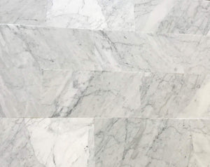 Italian Carrara White (Bianco Carrara) Marble 12" X 24" Field Tile, Honed - A10 (Lot of 132 pcs. (264 sq. ft.) - Tilefornia