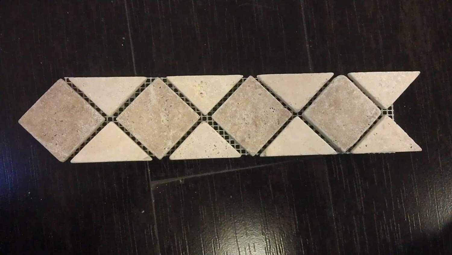 Travertine Diamond Border N/IV - Tilefornia