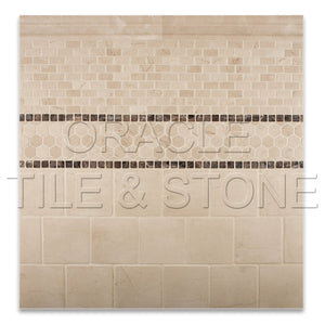 Crema Marfil Marble Polished Baby Brick Mosaic Tile - Lot of 50 sq. ft. - Tilefornia