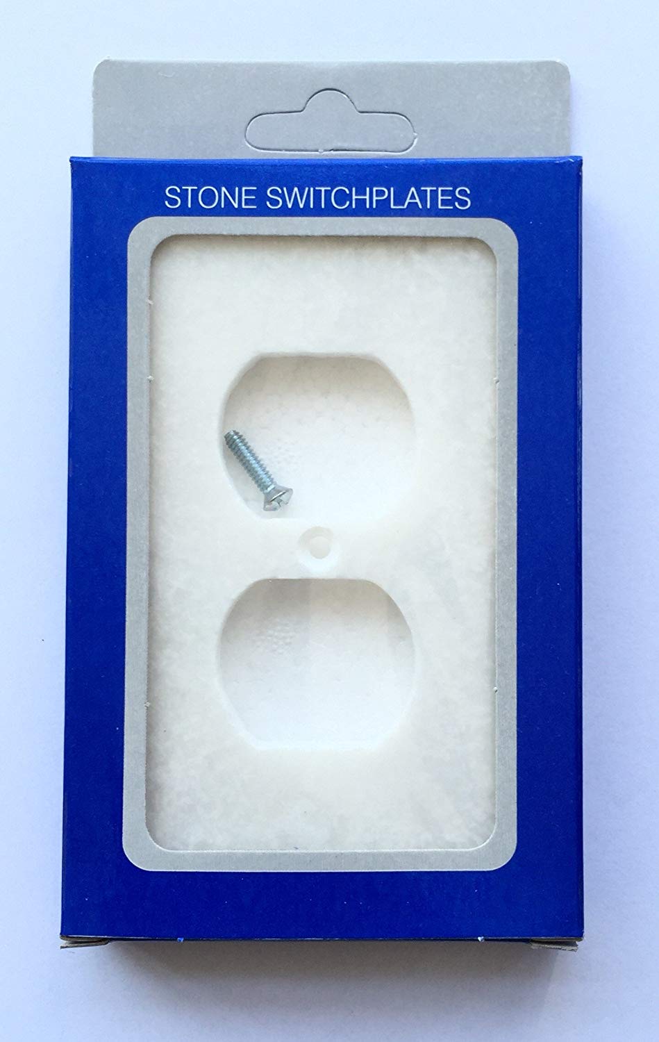 White Marble Meram Blanc Switch Plate Cover Duplex - 2.75 X 4.5 IN - Tilefornia