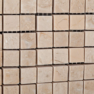 Bursa Beige / Sandy Beige Marble 5/8 X 5/8 Polished Mosaic Tile - 6" X 6" Sample - Tilefornia