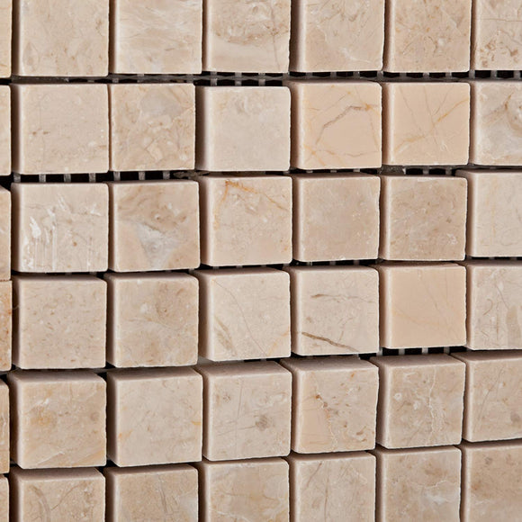 Bursa Beige / Sandy Beige Marble 5/8 X 5/8 Polished Mosaic Tile - 6