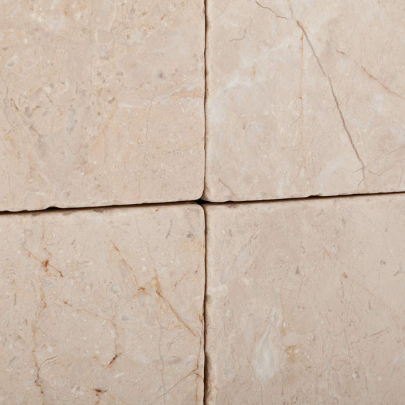 Bursa Beige / Sandy Beige Marble 6 X 6 Tumbled Field Tile - Lot of 50 sq. ft. - Tilefornia
