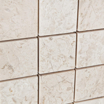 Cream Marble Mosaic Tile 2x2, Polished