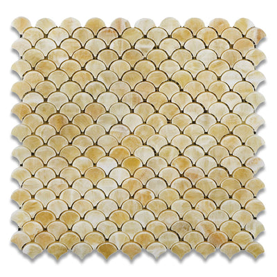Honey Onyx Mosaic Tile, Polished