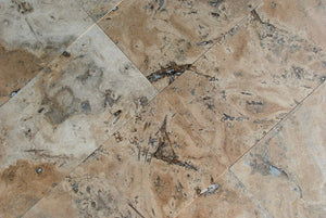 Crema Latte Travertine 12X24 Filled and Honed Tiles - Premium Quality (3X6 SAMPLE) - Tilefornia