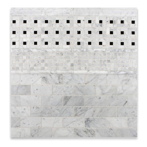 Carrara (Carrera) Bianco Honed 2x4 Subway Mosaic Tile - Tilefornia