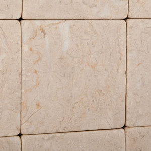 Bursa Beige / Sandy Beige Marble 4 X 4 Tumbled Field Tile - 4-pcs. Sample-Set - Tilefornia