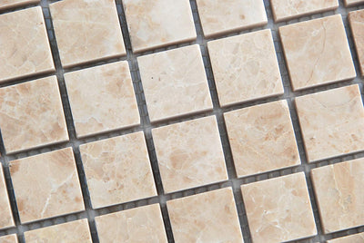Cappuccino Marble Mosaic Tile 1x1, Polished