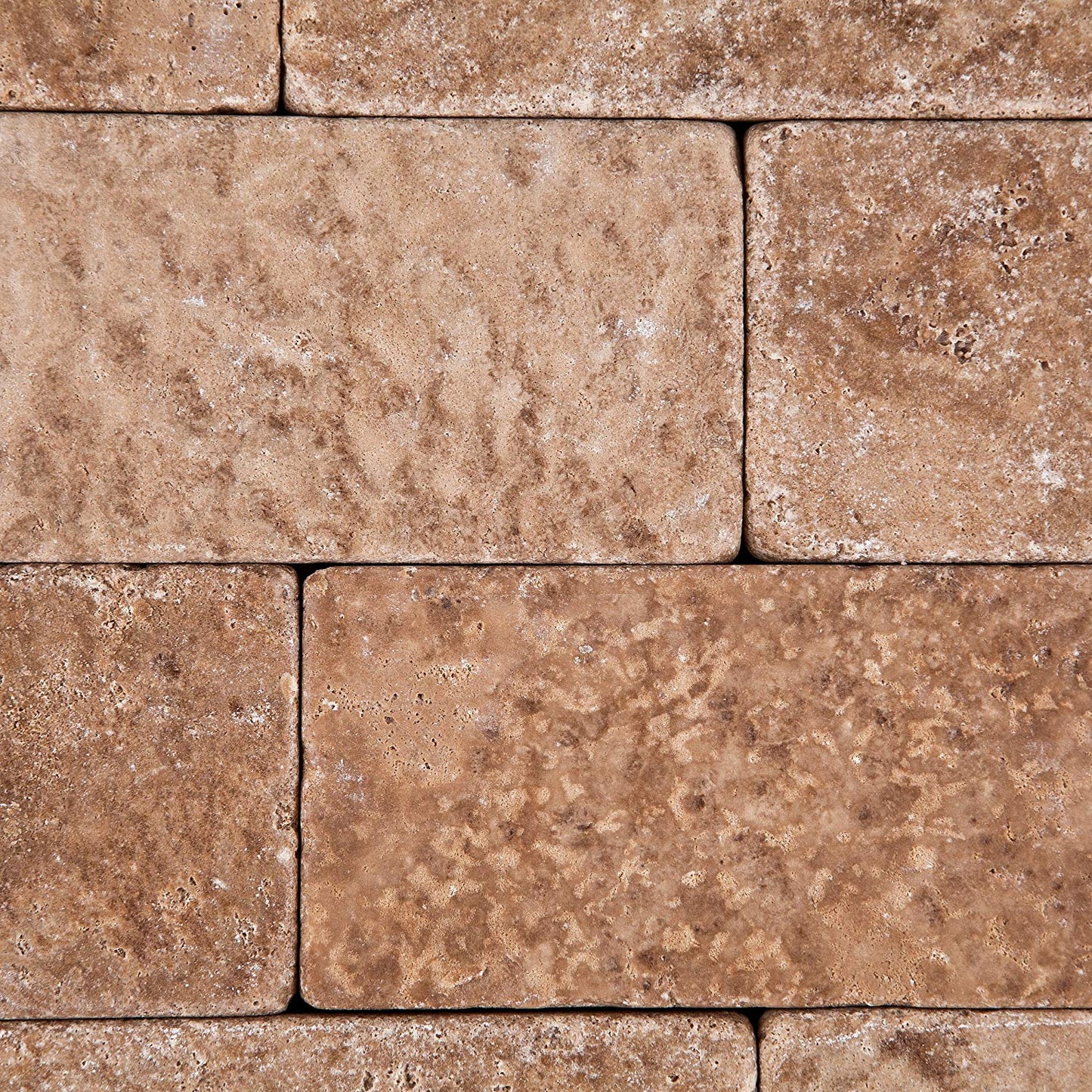 Andean Walnut Peruvian Travertine 3 X 6 Field Tile, Tumbled - Box of 5 sq. ft. - Tilefornia