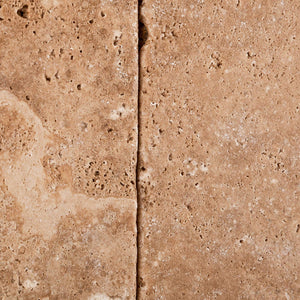 Andean Walnut Peruvian Travertine 4 X 4 Tumbled Field Tile - 4-pcs. Sample Set - Tilefornia