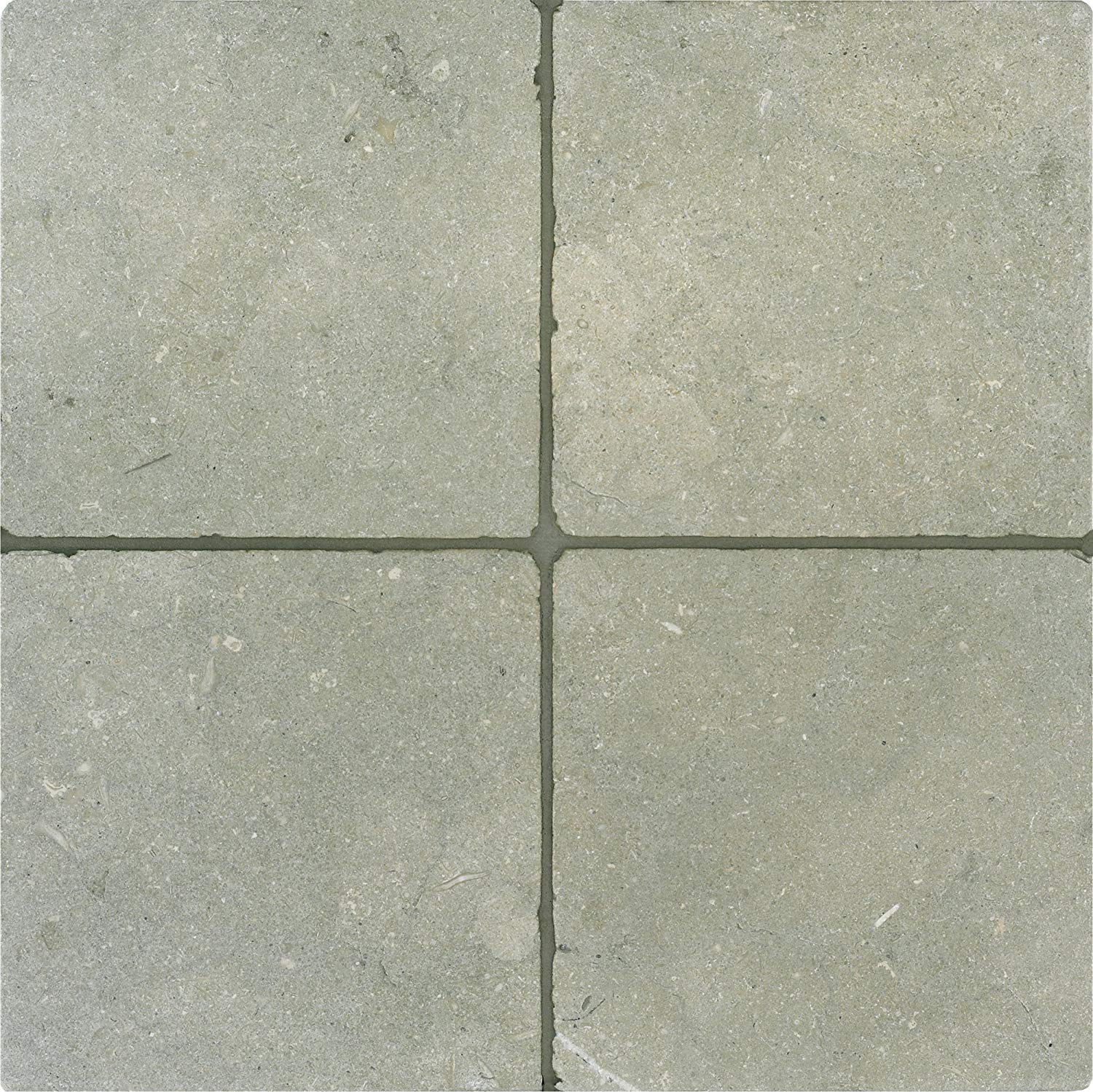 Arizona Tile 6 by 6-Inch Tumbled Marble Tile, Crema Marfil, 6-Total Square Feet - Tilefornia