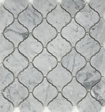 Tilefornia Italian Carrara White Marble Lantern Mosaic TIle Polished/Honed - Tilefornia