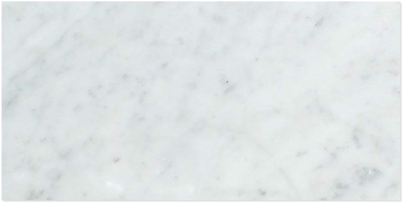 Tilefornia Italian Carrara White Marble 3" X 6" Straight Edged Field Subway Tile Polished/Honed - Tilefornia