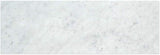 Tilefornia Italian Carrara White 4" X 12" Straight Edged Field Subway Tile Polished/Honed - Tilefornia