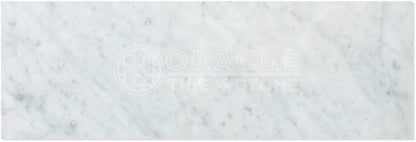 Tilefornia Italian Carrara White 4" X 12" Straight Edged Field Subway Tile Polished/Honed - Tilefornia