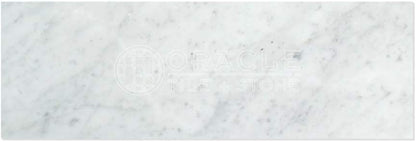 Tilefornia Italian Carrara White 4" X 12" Straight Edged Field Subway Tile Polished/Honed - Tilefornia