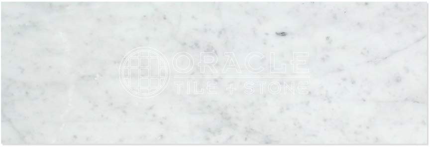 Tilefornia Italian Carrara White 4" X 12" Straight Edged Field Subway Tile Polished/Honed - Tilefornia