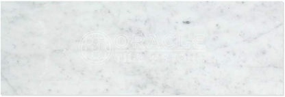 Tilefornia Italian Carrara White 4" X 12" Straight Edged Field Subway Tile Polished/Honed - Tilefornia