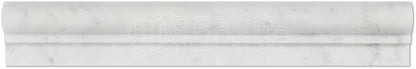 Carrara White Italian Carrera Marble Chair Rail Trim Molding 2 x 12 Polished - Tilefornia