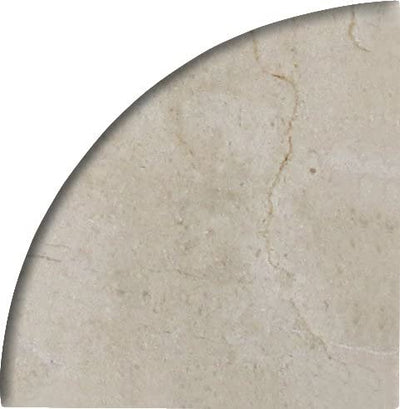 Crema Marfil Marble Corner Shower Shelf 9x9 in, Polished