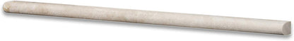 Durango Cream Travertine Honed 1/2 X 12 Pencil Liner - Box of 5 pcs. - Tilefornia
