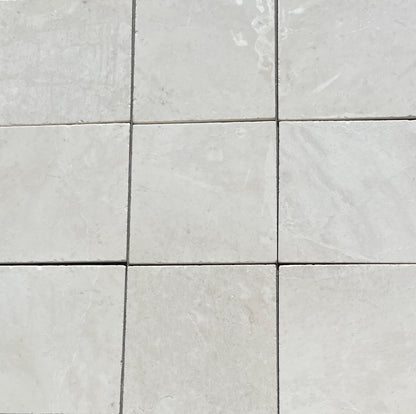 Botticino Fiorito 4 X 4 Tumbled Marble Floor Tile - Tilefornia