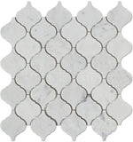 Tilefornia Italian Carrara White Marble Lantern Mosaic TIle Polished/Honed - Tilefornia