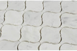 Tilefornia Italian Carrara White Marble Lantern Mosaic TIle Polished/Honed - Tilefornia