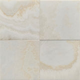 Premium White Onyx CROSS-CUT 12 X 12 Polished Tile - Box of 5 sq. ft. - Tilefornia