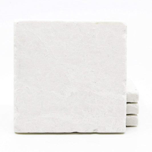 Botticino Marble (Turkish Crema Marfil) 6 X 6 Tumbled Marble Floor Tile - 5 sq.ft. (20 pcs.) - Tilefornia