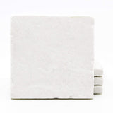 Botticino Marble (Turkish Crema Marfil) 12" X 12"Tumbled Marble Floor Tile - 5 sq.ft. (5 pcs.) - Tilefornia
