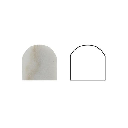 Tilefornia Calacatta Gold Marble 3/4" X 12" Bullnose Liner - Tilefornia