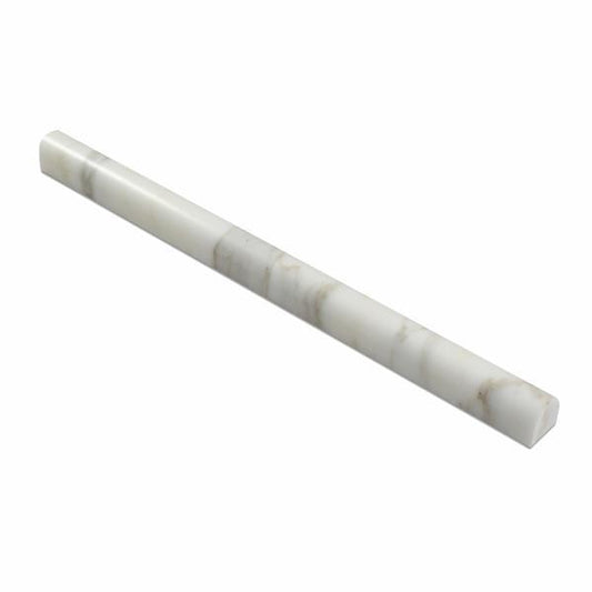 Tilefornia Calacatta Gold Marble 3/4" X 12" Bullnose Liner - Tilefornia