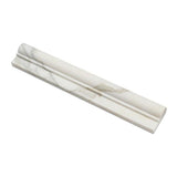 Tilefornia Calacatta Gold Marble 2" X 12" OG-1 (Single-step Chair Rail Trim) Molding Trim - Tilefornia