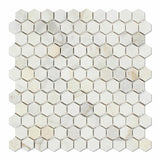 Tilefornia Calacatta Gold 1" Hexagon Mosaic Tile Polished/Honed - Tilefornia