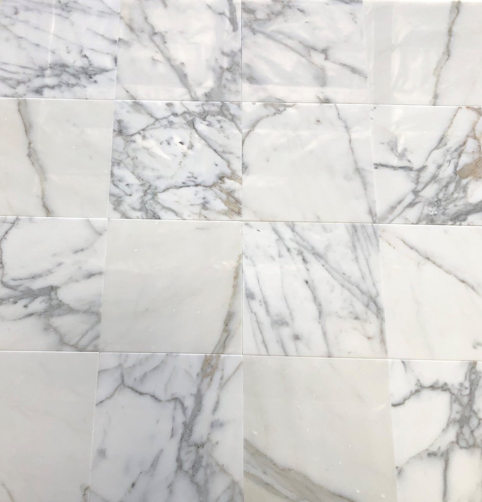 Tilefornia Calacatta Gold 12"X12" Polished Field Tile - Tilefornia