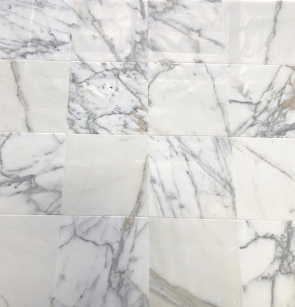 Tilefornia Calacatta Gold 12"X12" Polished Field Tile - Tilefornia