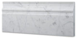 Tilefornia Italian Carrara White Marble 4 3/4" X 12" Baseboard Trim Molding Polished/Honed - Tilefornia