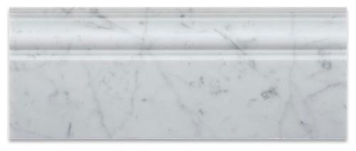 Tilefornia Italian Carrara White Marble 4 3/4