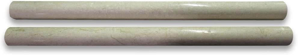 Crema Marfil Polished 3/4 x 12 Pencil Liner - Tilefornia