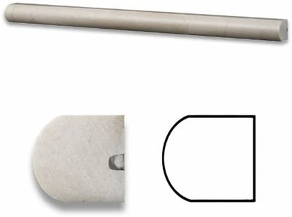 Crema Marfil Polished 3/4 x 12 Pencil Liner - Tilefornia