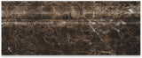 Emperador Dark Marble Polished 5 X 12 Baseboard - Lot of 50 pcs. - Tilefornia