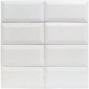 Tilefornia Thassos 3"X6" Deep Beveled Subway Tile Polished/Honed - Tilefornia