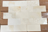 Pearl White Onyx Subway Brick 3x6 Polished Tiles for Backsplash, Shower Walls, Bathroom Floors - Tilefornia