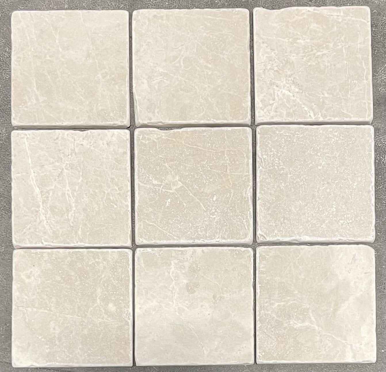 Turkish Crema Marfil Marble 4 X 4 Tumbled Field Tile - Lot of 50 sq. ft. - Tilefornia
